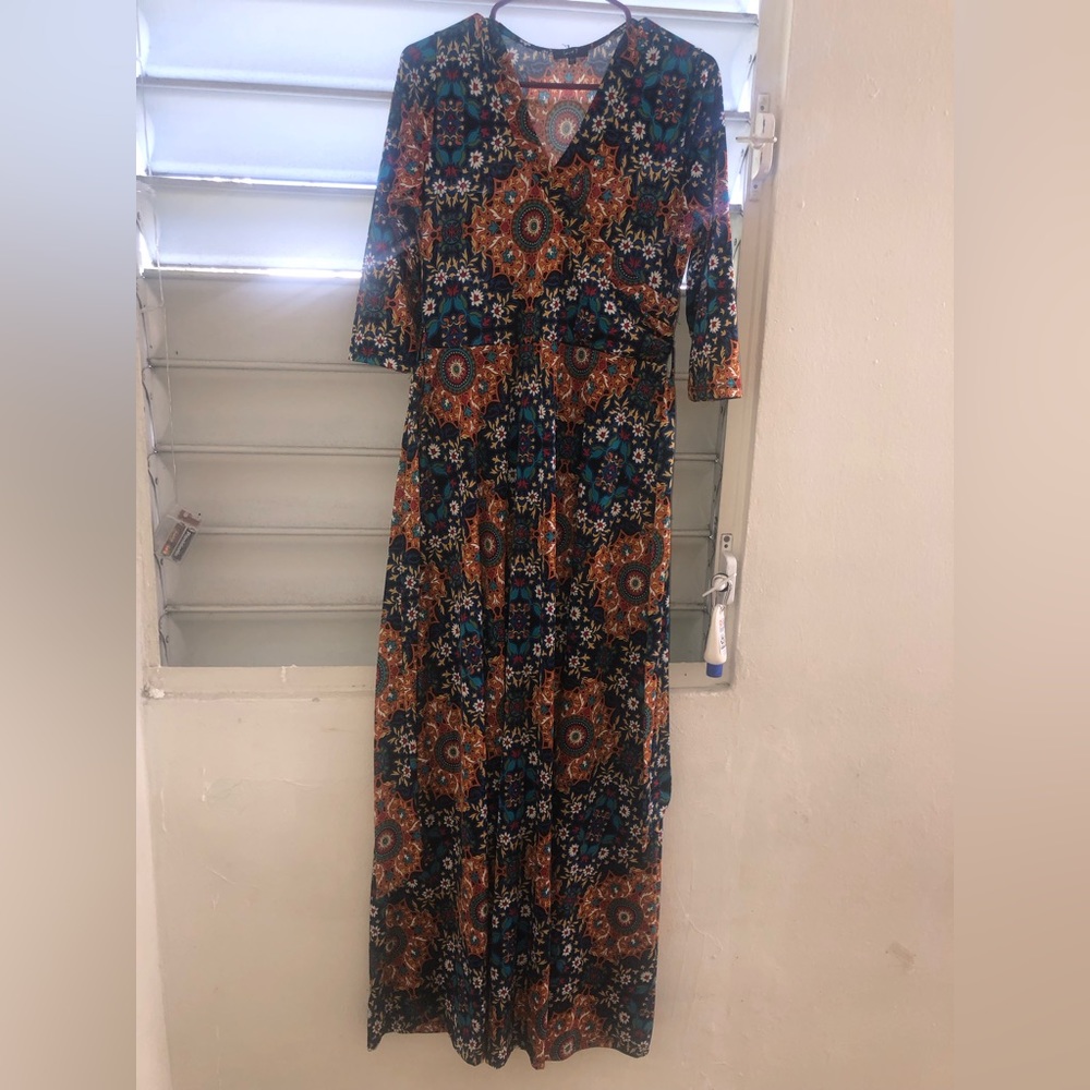 Long multicolor dress